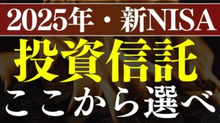 【2025年】新NISAで最初に選べ！おすすめ投資信託～S&P500・全世界どっち？～