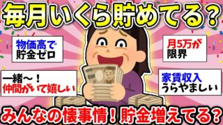 【貯金いくら？】リアルでは聞けない！みんなの貯蓄額教えて！【ガルちゃん雑談】