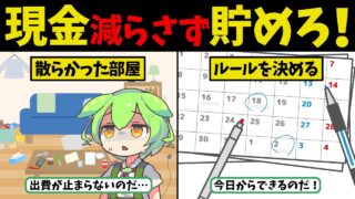 手元のお金を減らさない！貯金を増やす10のコツ【ずんだもん　ゆっくり解説】