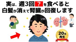 誰かに話したくなる健康雑学【白髪を消してがんを遠ざける！腎臓を回復させる最強習慣】