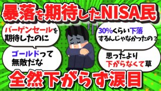 【2ch/新NISA】トランプ関税暴落から一転「思ったより下がらない」バーゲン期待勢、涙目へwww