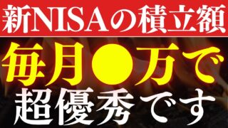 【勝ち組】新NISAの積立額は、毎月●万すれば人生安泰です…!年代別の平均積立額の実態調査