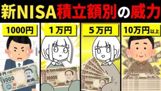 【勝ち確】新NISAの積立額ごとの壁とそこで得られる可能性や知識について考えてみた動画。