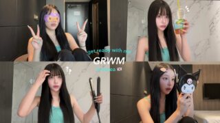 1人韓国grwm🇰🇷🧼 痛すぎた美容施術💉とｵﾘﾔﾝおすすめコスメで雑談準備動画 🗣︎💬