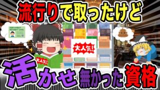 【ゆっくり解説】流行りで取ったけど・・全く活かせなかった資格【資格】