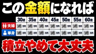 【新NISA】この金額が貯まれば積立やめてOK!年齢別のゴールはここです