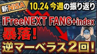 【新NISA】10.24iFreeNEXT FANG+index(逆マーベラス２回！暴落)値動きの今週の振り返り